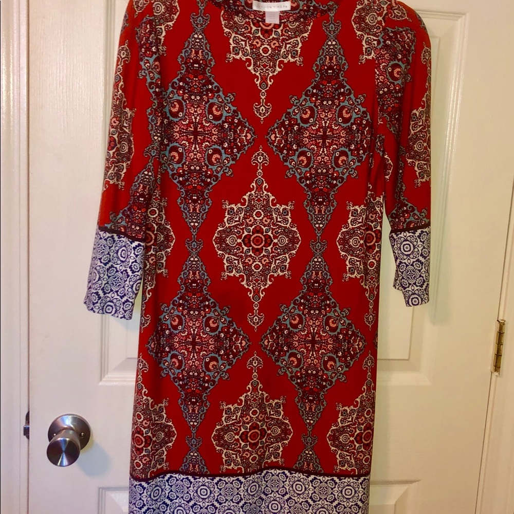 London Times 3/4 Sleeve Dress